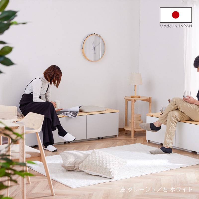 ベンチ収納 ダイニングベンチ 90cm 120cm 日本製 ビスト
