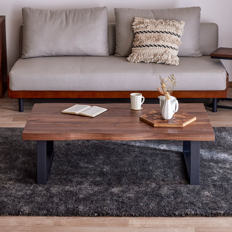 センターテーブル 120cm ウォールナット 琥珀