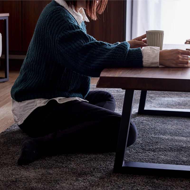 センターテーブル 120cm ウォールナット 琥珀