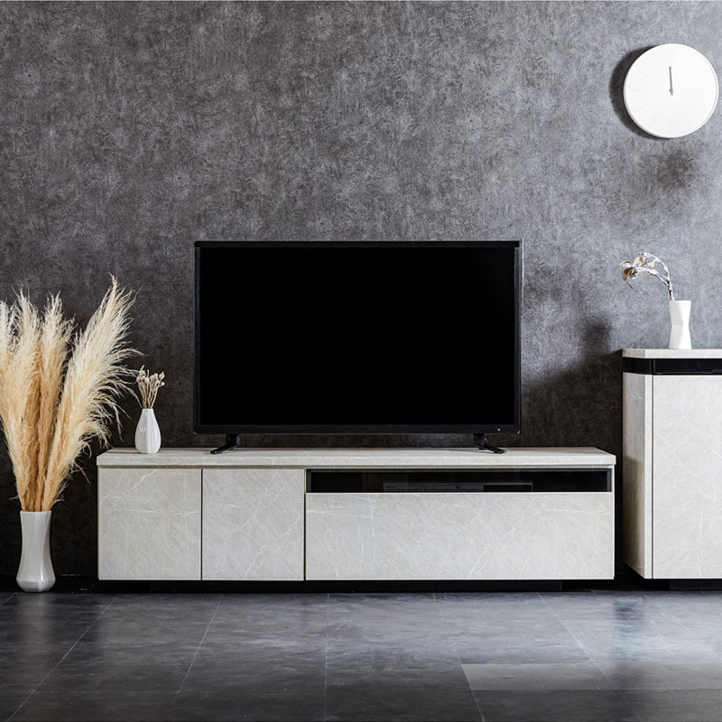 テレビ台 ローボード 150cm 大理石柄 日本製 大川家具 モア2
