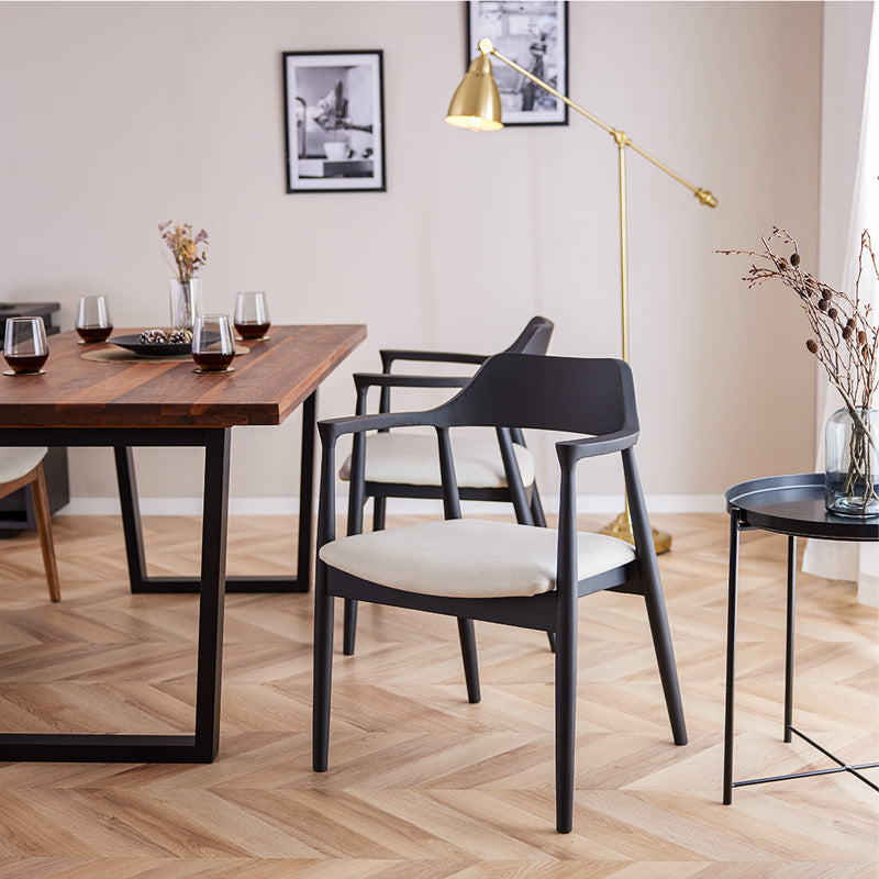 ダイニングチェア 4脚セット 肘付き ロティ