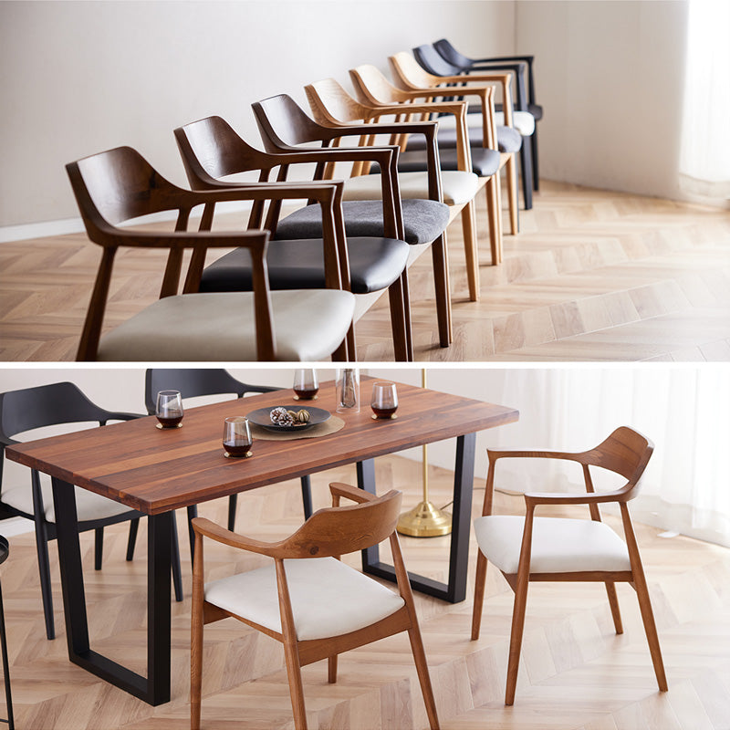 ダイニングチェア 4脚セット 肘付き ロティ