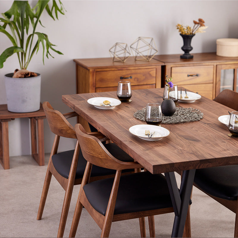 ダイニングチェア 4脚セット 肘付き ロティ