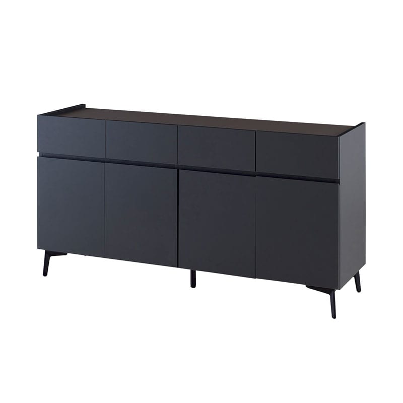 【組立・設置付配送】 サイドボード キャビネット 150cm 脚付き 日本製 大川家具 マット2