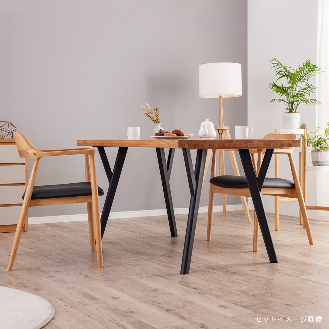 ダイニングテーブル 単品 135cm 4人掛け オーク アリスD
