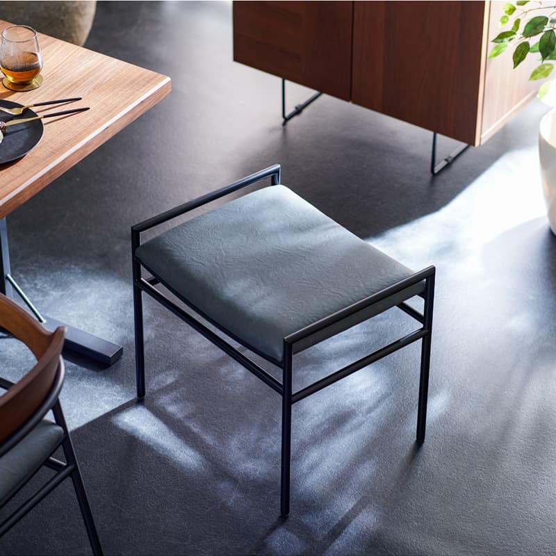 ダイニングスツール 1脚 単品 ペーパーコード FABレザー クロス