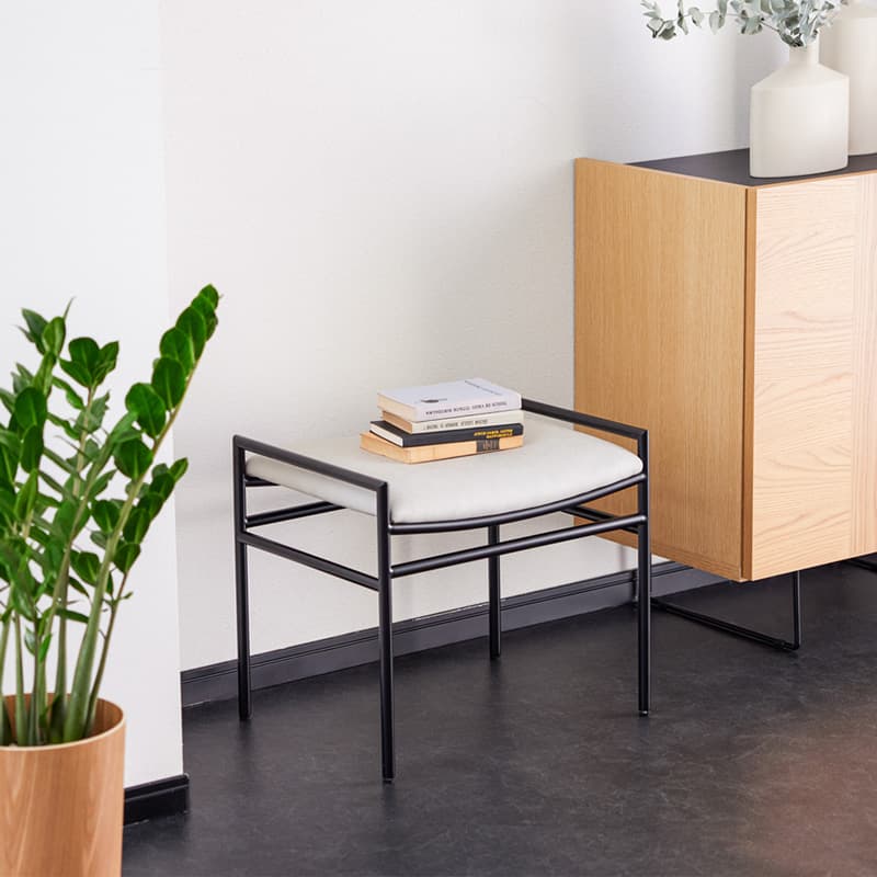 ダイニングスツール 1脚 単品 ペーパーコード FABレザー クロス