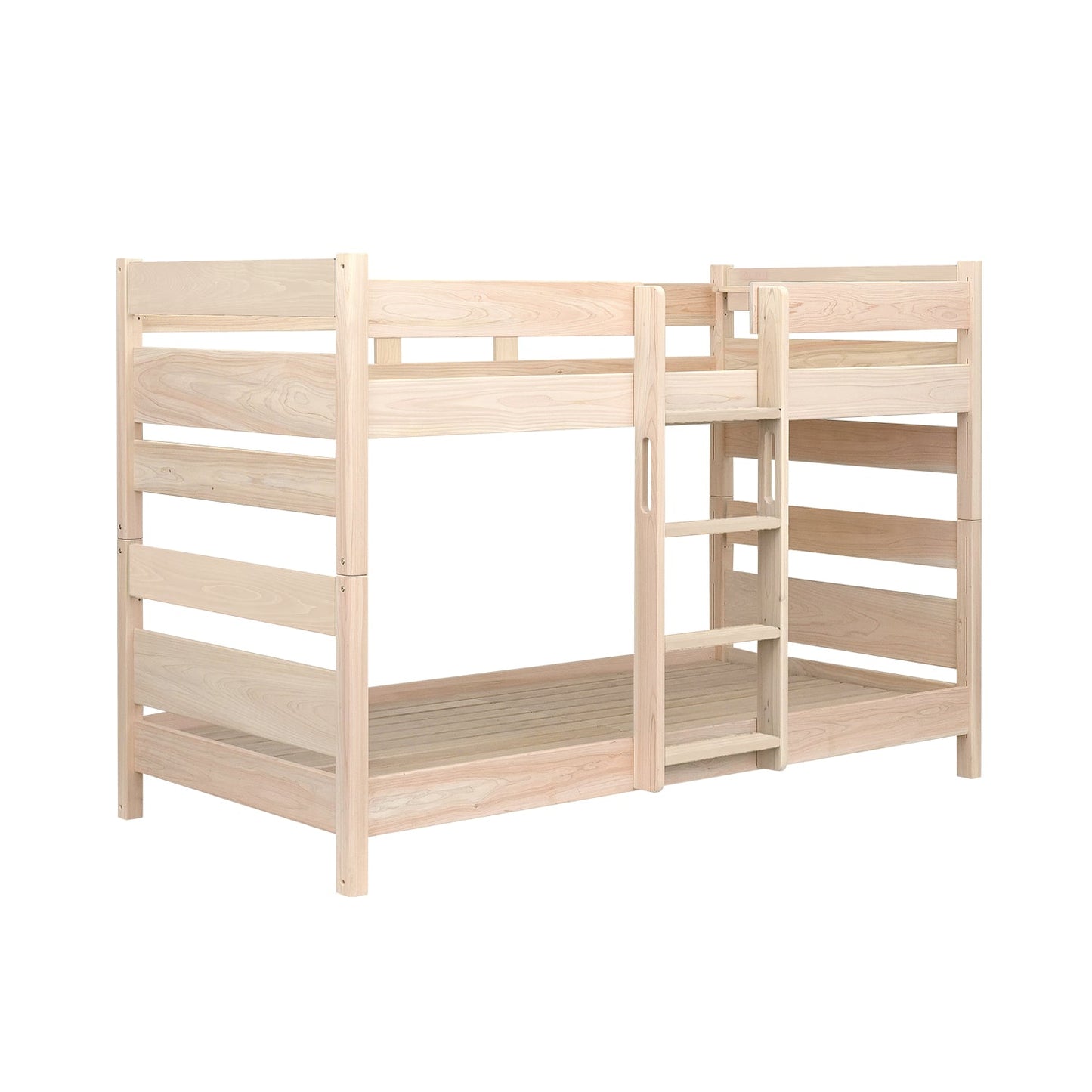 【組立・設置付配送】 二段ベッド ひのき 宮付き 国産 シャルマン