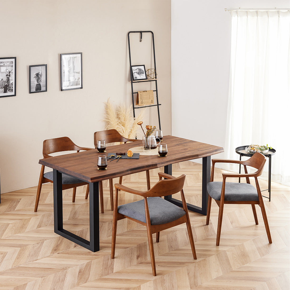 ダイニングチェア 1脚 単品 肘付き ロティ