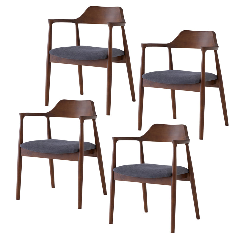 ダイニングチェア 4脚セット 肘付き ロティ