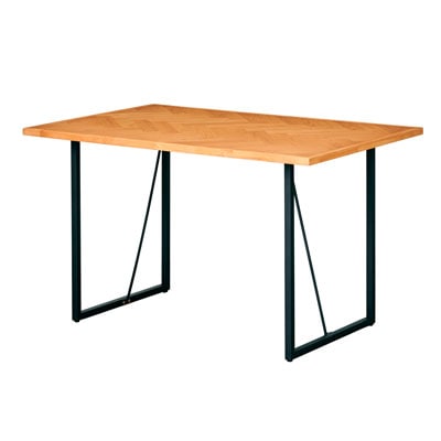 ダイニングテーブル 単品 120cm 4人掛け ヘリンボーン アイアン脚 クロト