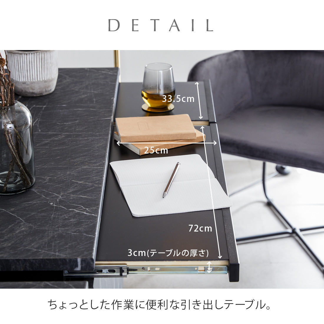 サイドボード キャビネット 120cm 大理石柄 日本製 大川家具 モア2