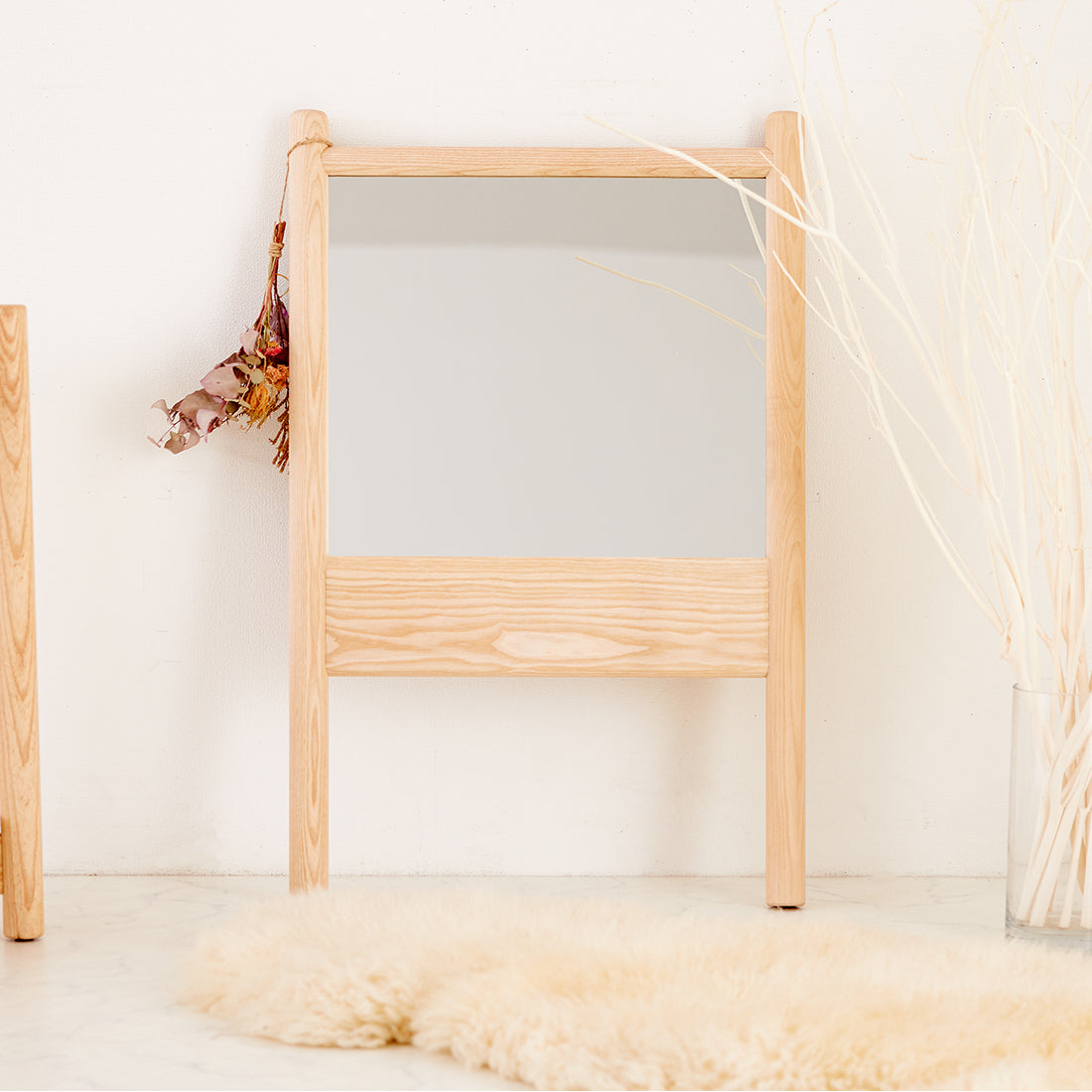 鏡 デスクミラー 幅52cm ミラーS リリー