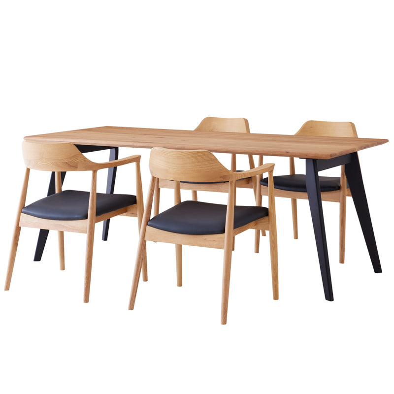 ダイニングセット 180cm 5点セット 4人掛け オーク カインドAR