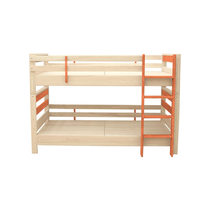 二段ベッド ひのき 国産 キングサイズ シングルベッド 3way コトカ