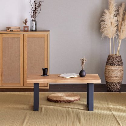 センターテーブル 90cm オーク 琥珀