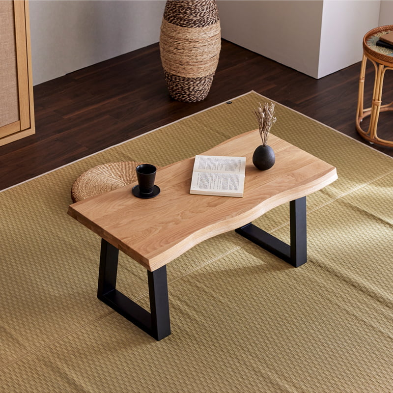 センターテーブル 90cm オーク 琥珀