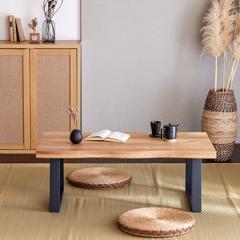 座卓 ローテーブル センターテーブル 110cm オーク ナチュラル