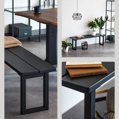 ダイニングベンチ 145cm 2人掛け 単品 ブラック マドラス