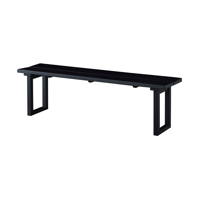ダイニングベンチ 145cm 2人掛け 単品 ブラック マドラス