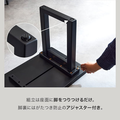 ダイニングベンチ 165cm 3人掛け 単品 ブラック マドラス