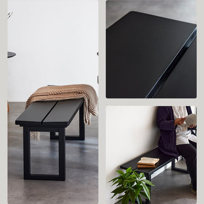 ダイニングベンチ 125cm 2人掛け 単品 ブラック マドラス