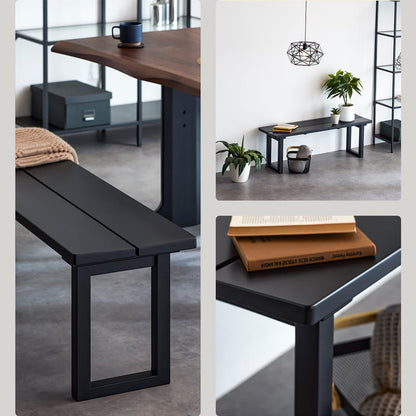 ダイニングベンチ 125cm 2人掛け 単品 ブラック マドラス