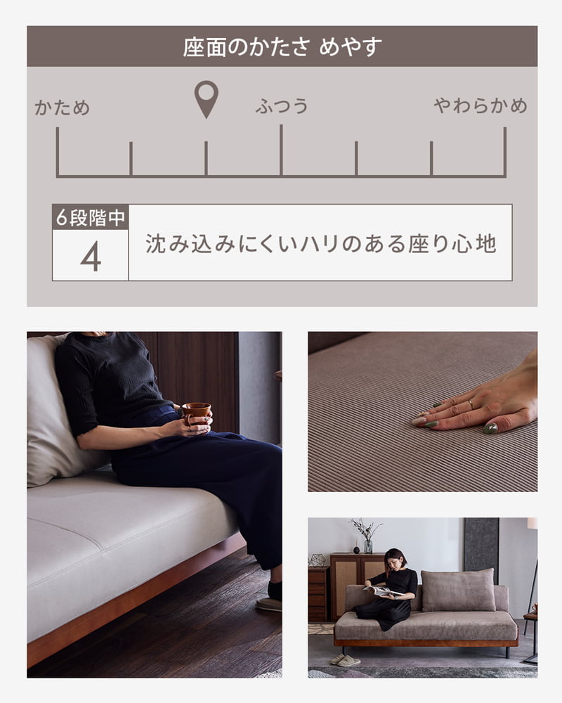 ソファベッド 3人掛け ソファ リクライニングソファ 3Wayソファ ゆったり クッション付 北欧 モダン おしゃれ シンプル レザー調 ブラック アイボリー ランブル3