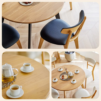 ダイニングセット 丸 100cm 5点セット 4人掛け オーク カインドC Hチェア