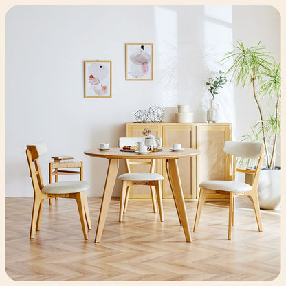 ダイニングセット 丸 100cm 5点セット 4人掛け オーク カインドC Hチェア