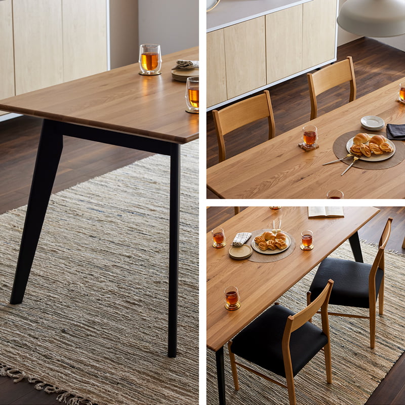 ダイニングセット 150cm 165cm 180cm  オーク カインドA Kチェアセット