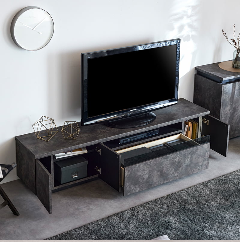 お取引き中　値下げ8500→7000→5000 おしゃれ　テレビボード テレビボード 180cm ローボード 完成品 組立不要 引出 収納付き AV機器