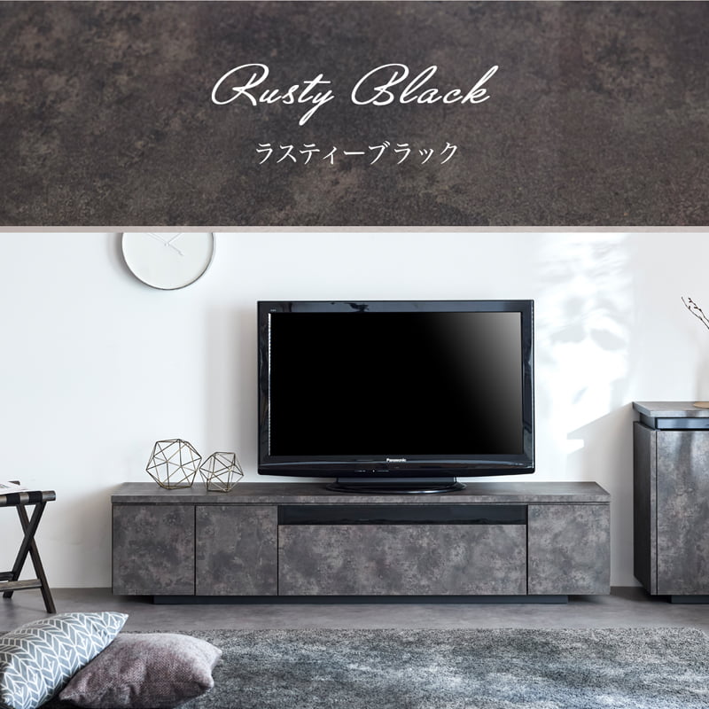 テレビボード 180cm ローボード 完成品 組立不要 引出 収納付き AV機器