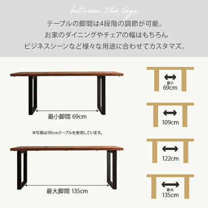 ダイニングセット 165cm 5点セット 4人掛け ウォールナット マドラス ARチェア