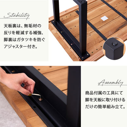 ダイニングテーブル 180cm 単品 4人掛け 食卓テーブル オーク シモワ