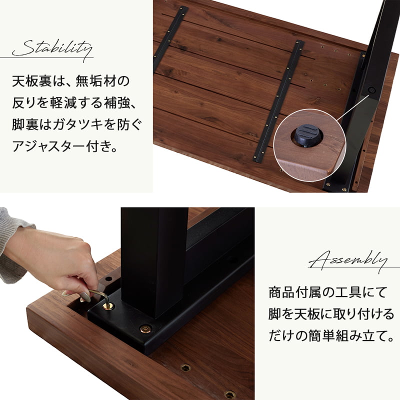 【組立・設置付配送】 ダイニングセット 210cm 7点セット 6人掛け チェア ウォールナット シモワ